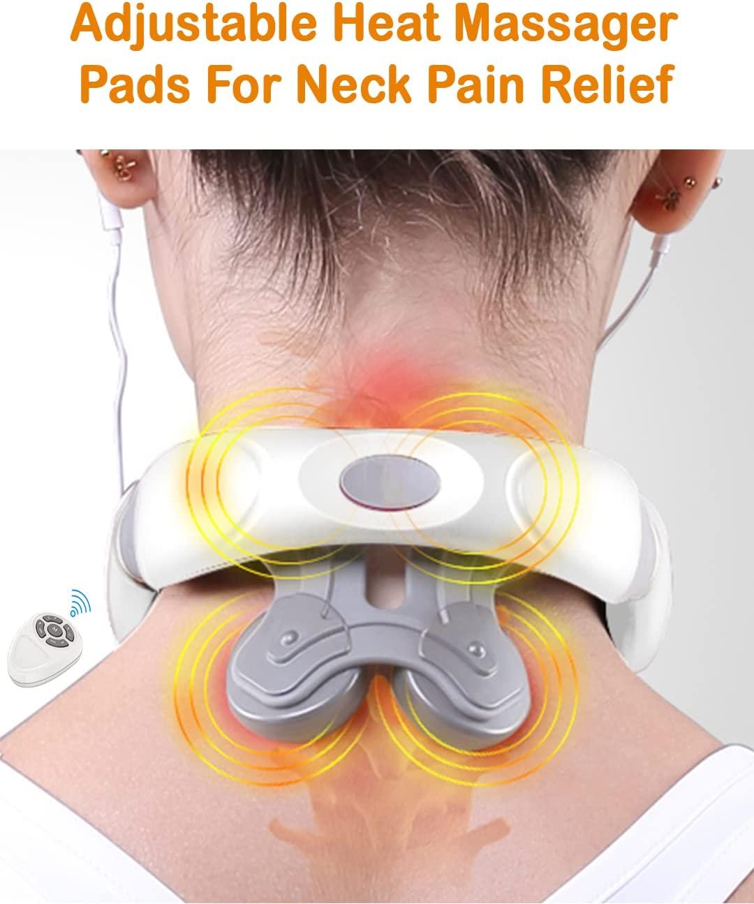 Pulse Neck Massager with Heat for Neck Pain Relief, Super Light