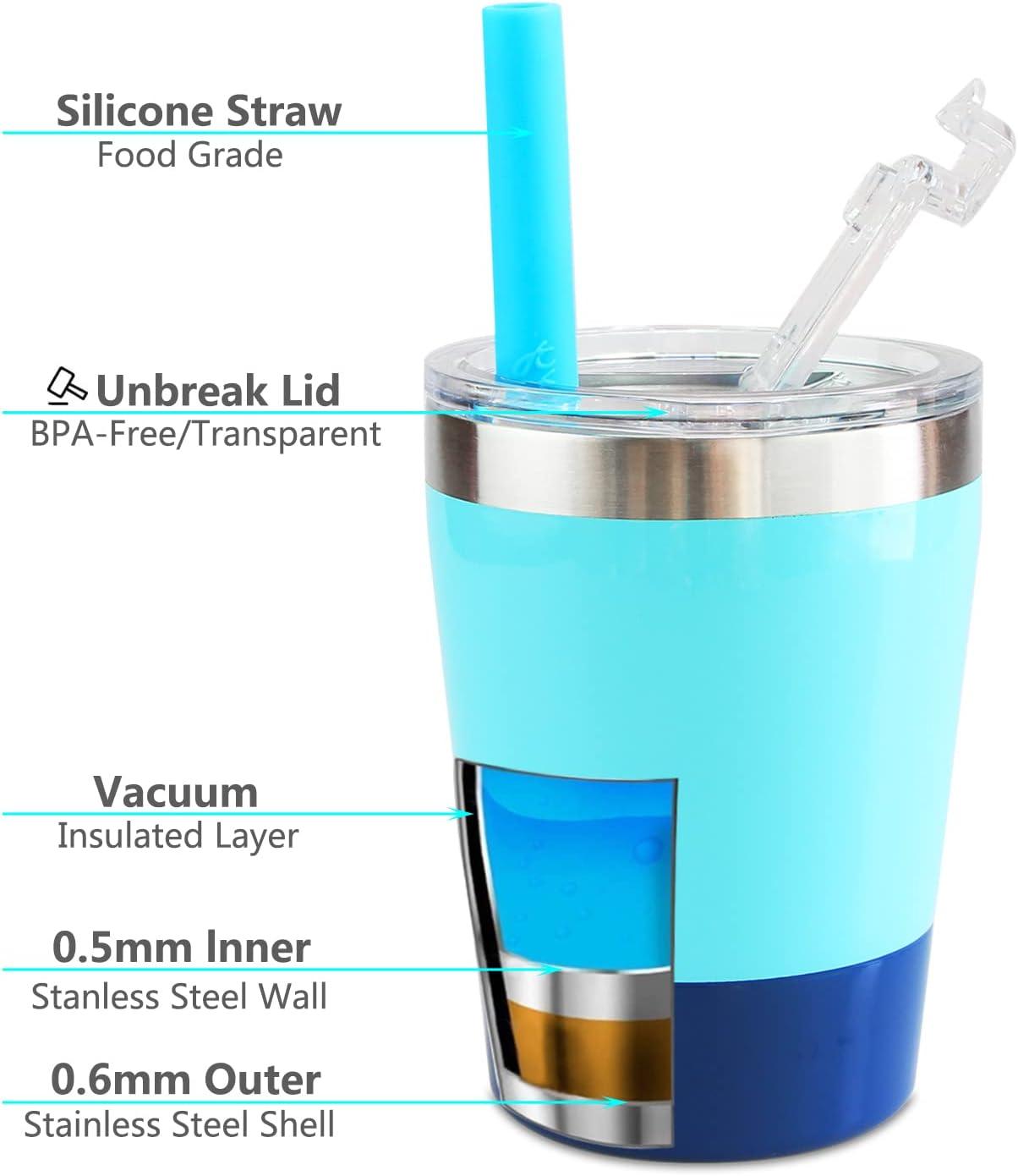 Stainless Steel Straw Cup 8.5 fl. oz. mineral grey