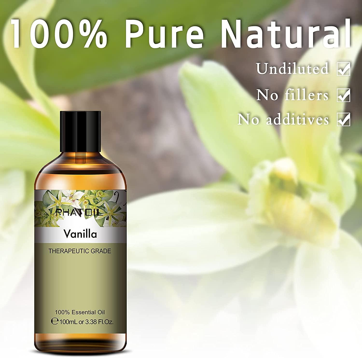  Vanilla Essential Oil 3.38 oz, 100% Pure Vanilla