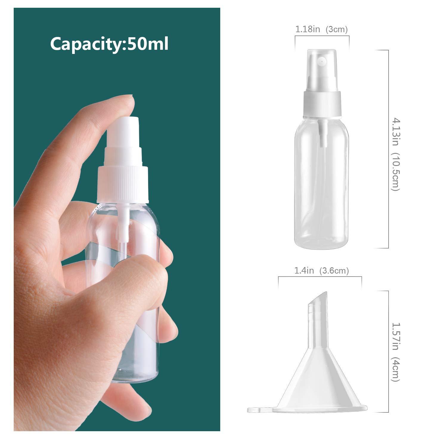 Spray Bottle, 1oz/30ml Small Plastic Fine Mist Spray Bottles, Mini Empty  Travel Bottles with Funnels and Labels 6 Pack - Yahoo Shopping