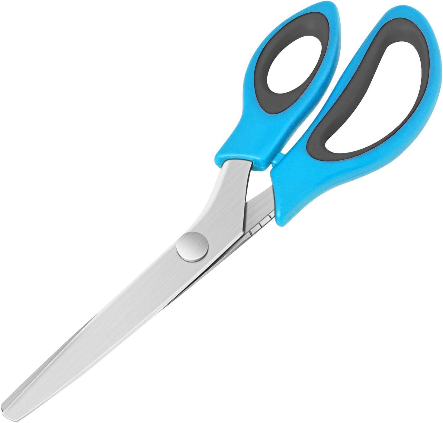 Asdirne Pinking Shears Professional Zig Zag Scissors Pinking Scissors with  Rubber Grips and Ultra-Sharp Blade Great for Many Kinds of Fabrics and  Paper 9.4 Inch Set of 2