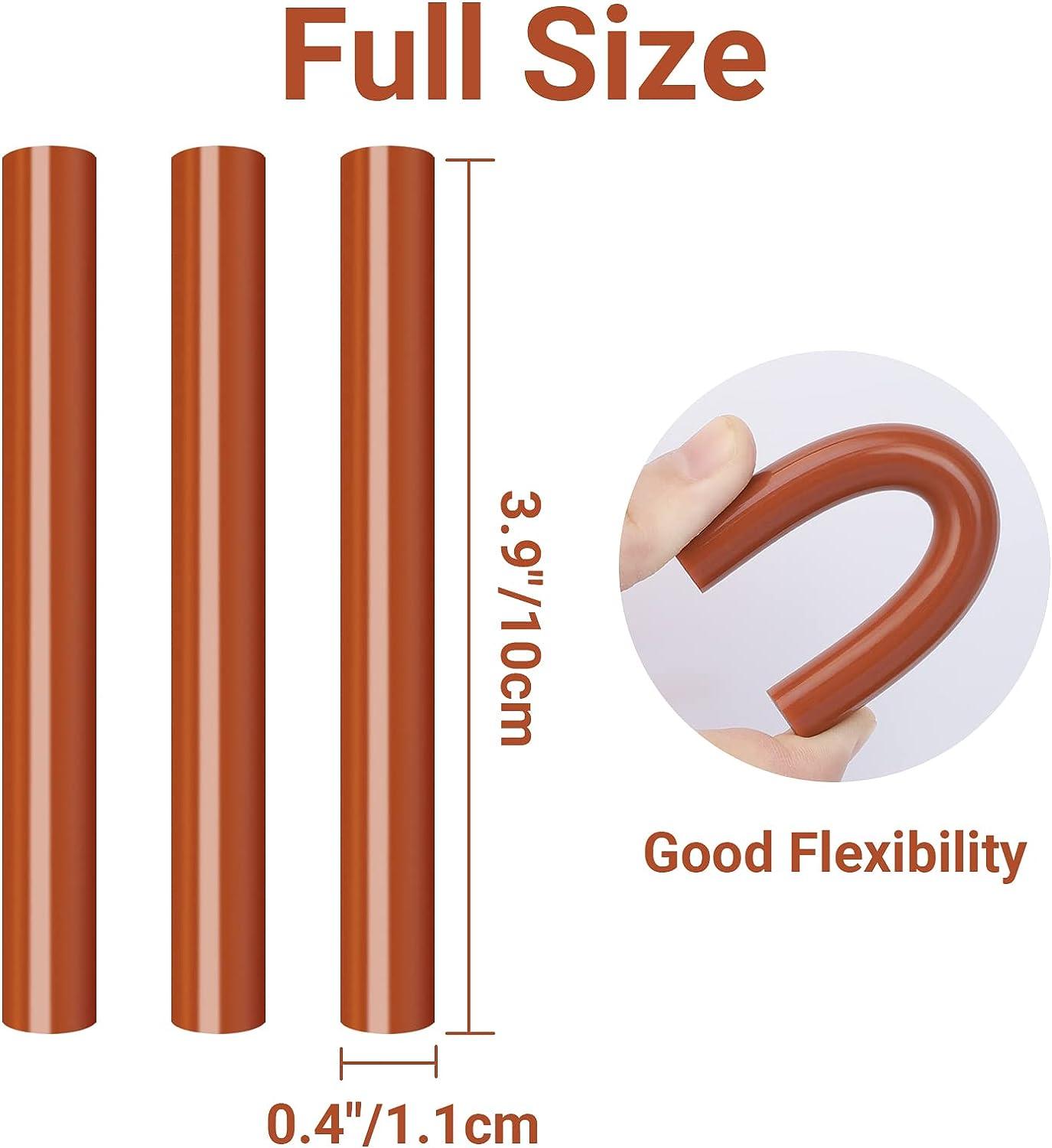  Brown Hot Glue Sticks Full Size, ENPOINT 4 Long x