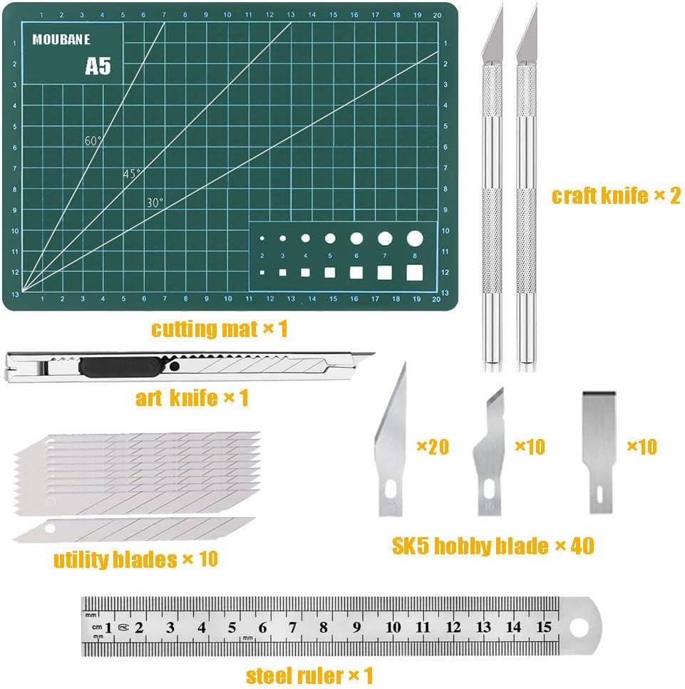 Exacto Knife Precision Carving Craft Hobby Knife Kit with 40 PCS