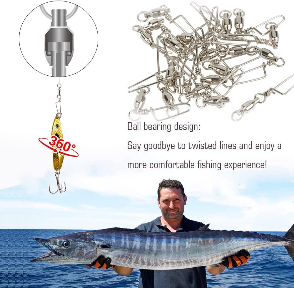 Fishing Line Swivels & Snaps - Barrel, Ball Bearing
