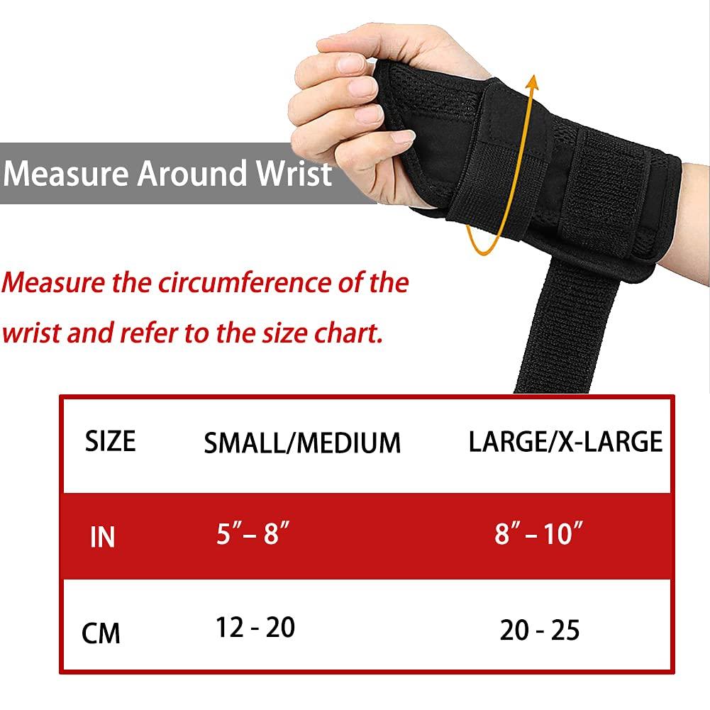 NuCamper Wrist Brace Carpal Tunnel Right Left Hand for Men Women Pain Relief,  Night Wrist Sleep Supports Splints Arm Stabilizer with Compression Sleeve  Adjustable Straps,for Tendonitis Arthritis Right Hand-Gray Small/Mediu…