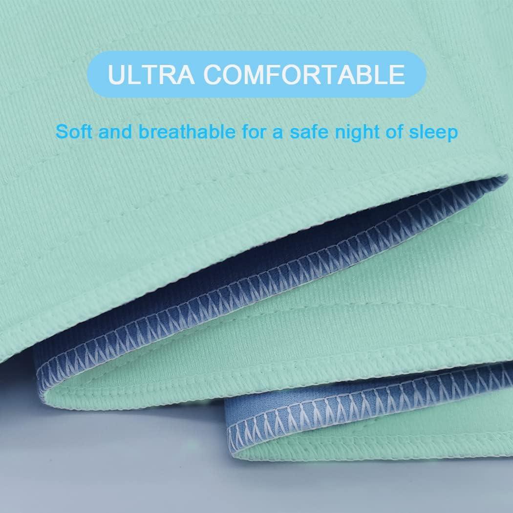 2 Pack Bed Pad Reusable Incontinence Underpads 34 x 36 Blue/Green 