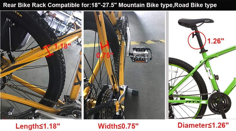 DIRZA Rear Bike Rack Bicycle Cargo Rack Quick Release Adjustable