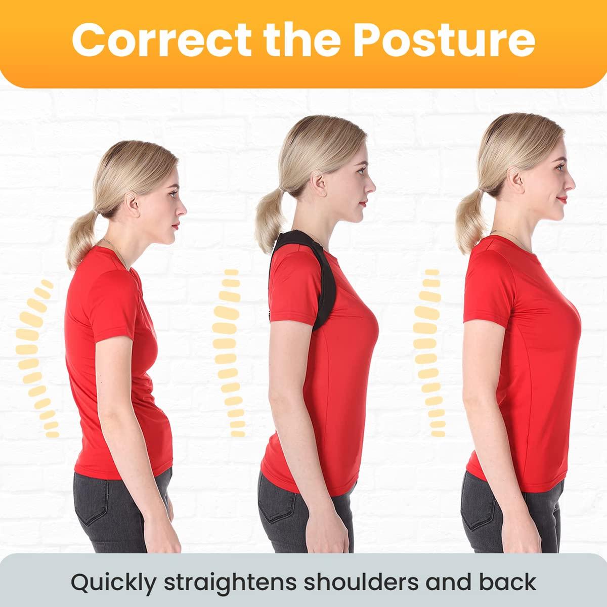 Generic Women Back Posture Corrector Brace Strap Shoulder Chest