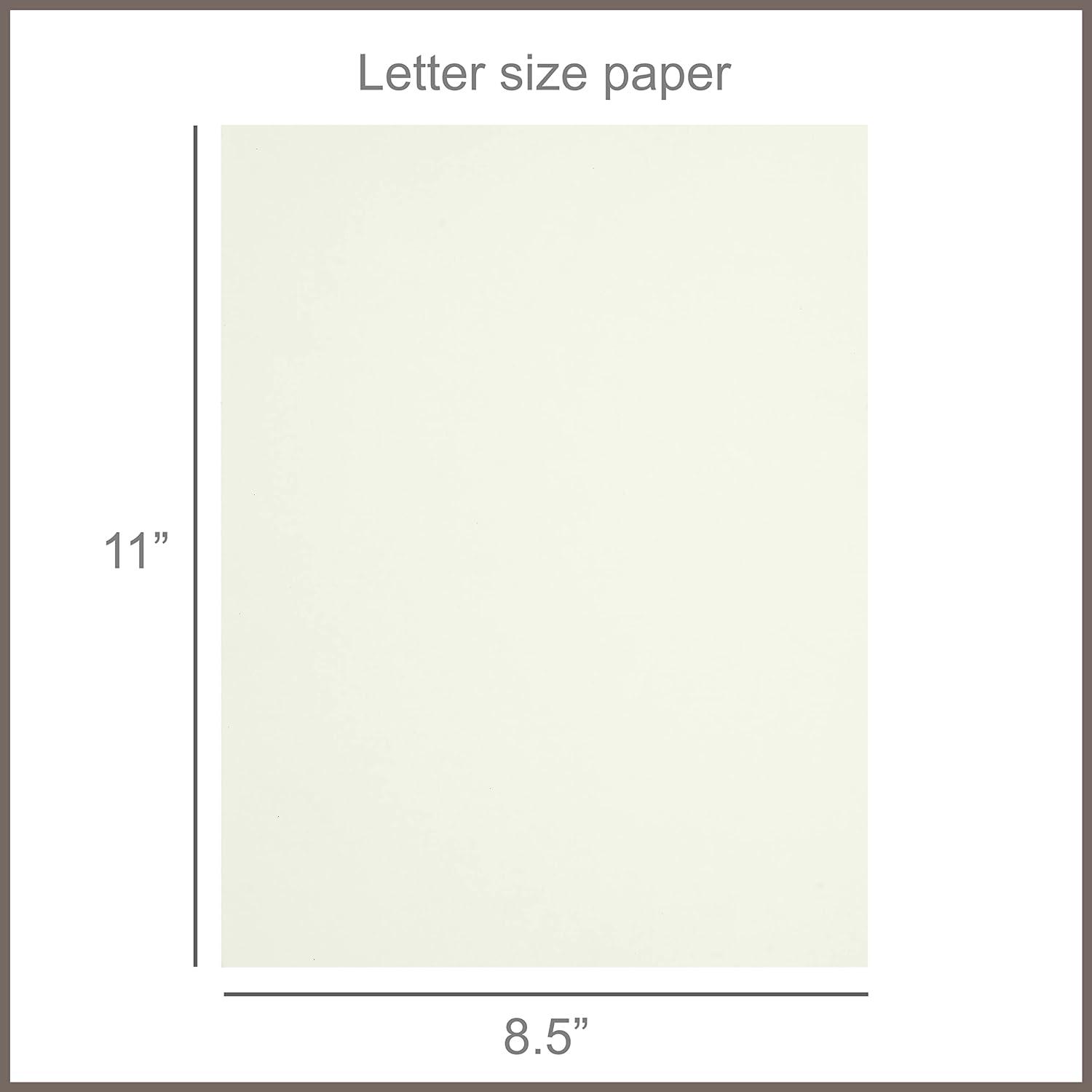 8.5 x 11 Ivory Pastel Color Cardstock Paper - Great for Arts and Crafts  Wedd