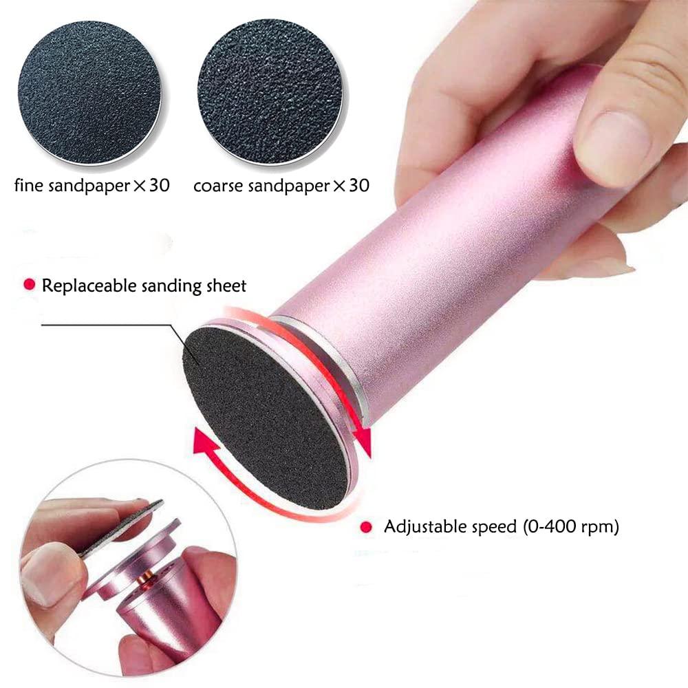 60Pcs Sanding Disc Sandpaper Electric Foot Care Pedicure Dead Skin Remover  Tool