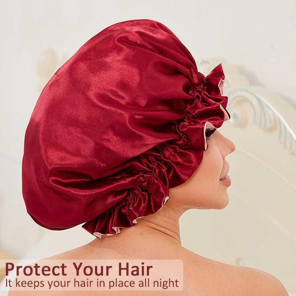 Silk Bonnet for Black Women Satin Bonnet for Natural Hair Bonnets