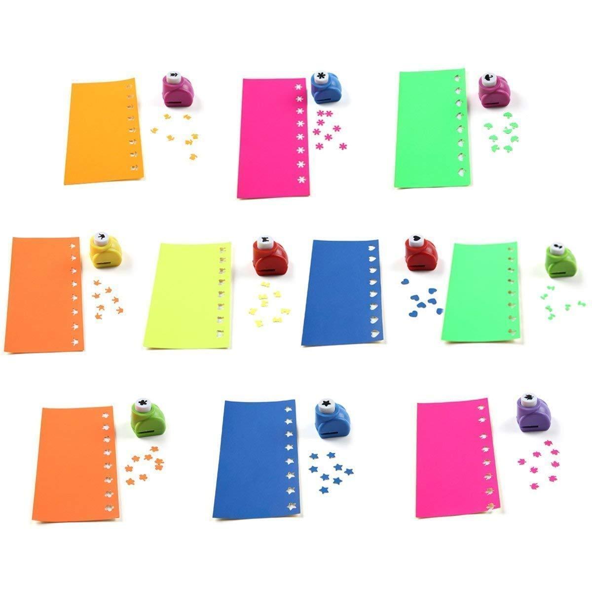  10 Pack Punch Craft Set, Colorful Crafts Hole Punch Shape,  Hole Punch Shape Scrapbooking Supplies Shapes Hole Punch, Great For  Crafting And Fun Projects