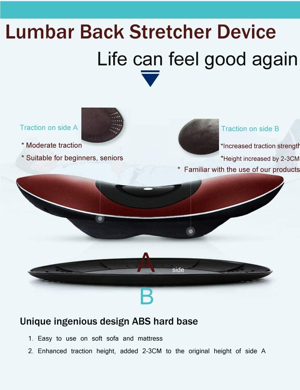 Electric Lumbar Traction Device Massager with Heating Function, Electric  Inflatable Back Stretcher, 5 Level Vibration Massage, Thermal Therapy from