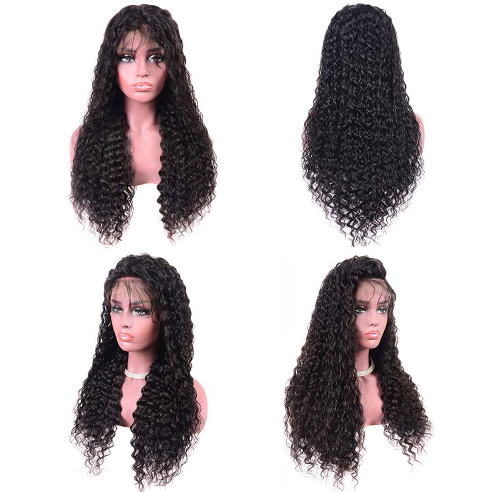 13x6 Curly Baby Hair Edges Wig 30 34 Inch Deep Wave Curly Lace Front Human  Hair Wigs Transparent HD Lace Frontal Closure Wig - AliExpress