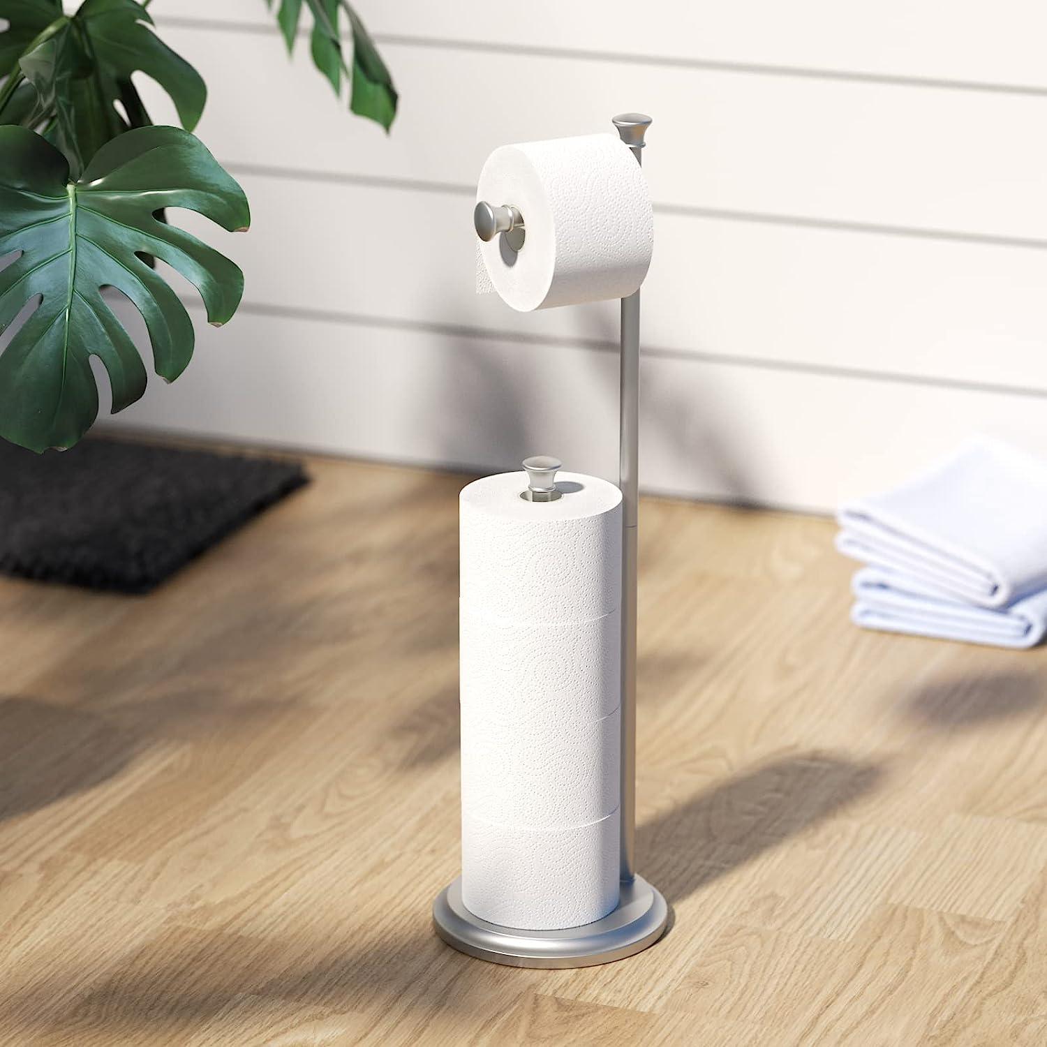 TreeLen Toilet Paper Stand, Bathroom Tissue Holder Freestanding, Stand