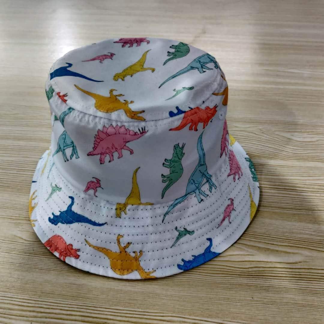 Quanhaigou Unisex Sun Hats Fashion Beach Bucket Hat for Men Women Summer  Outdoor Boy's Girls Boonie Cap Breathable Packable White Dinosaur