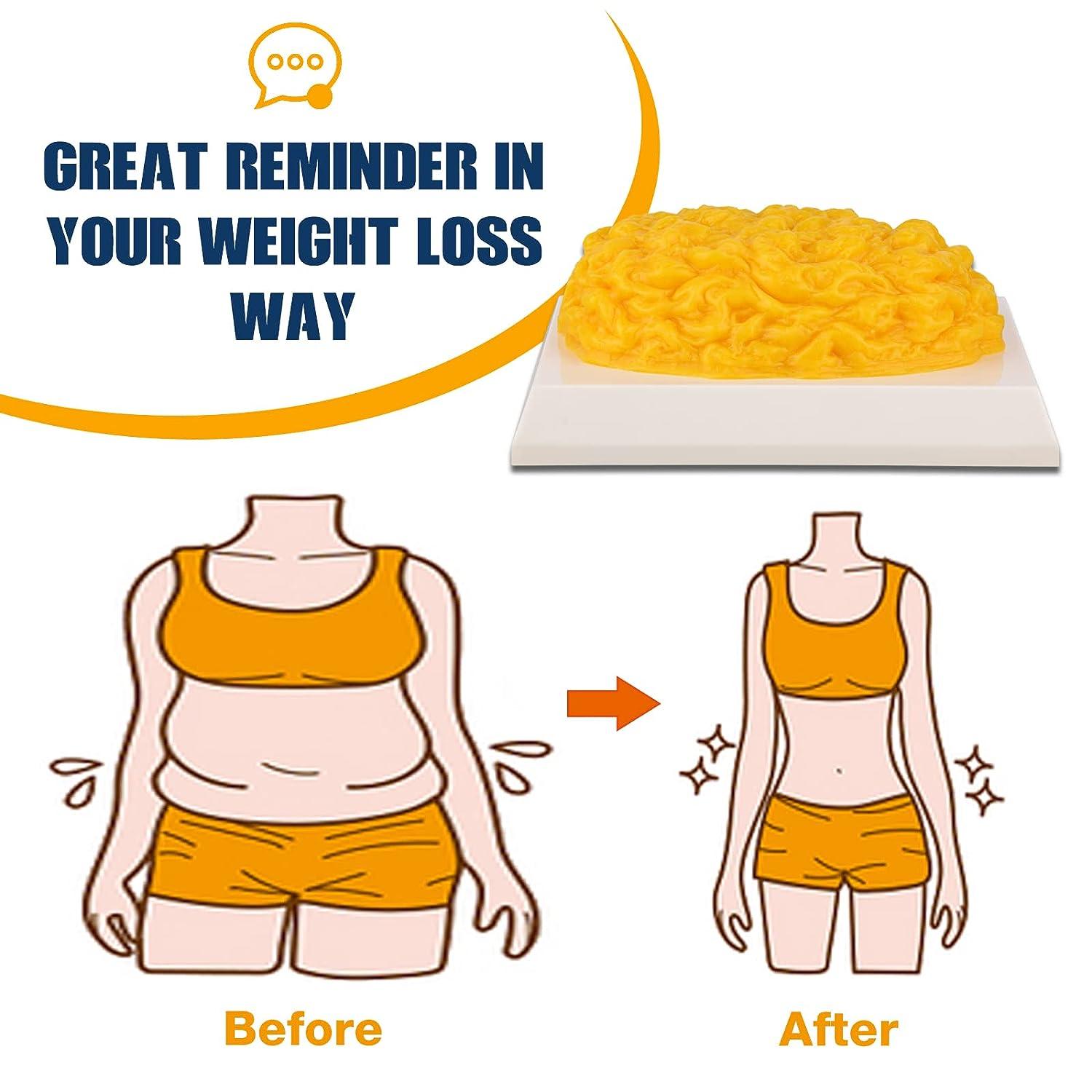 Authentic Human Body Fat Replica - 5 lb, Keep Fit & Weight Loss Motivation  & Reminder, Human Fatty Tissue Demonstration Model for Nutritionist