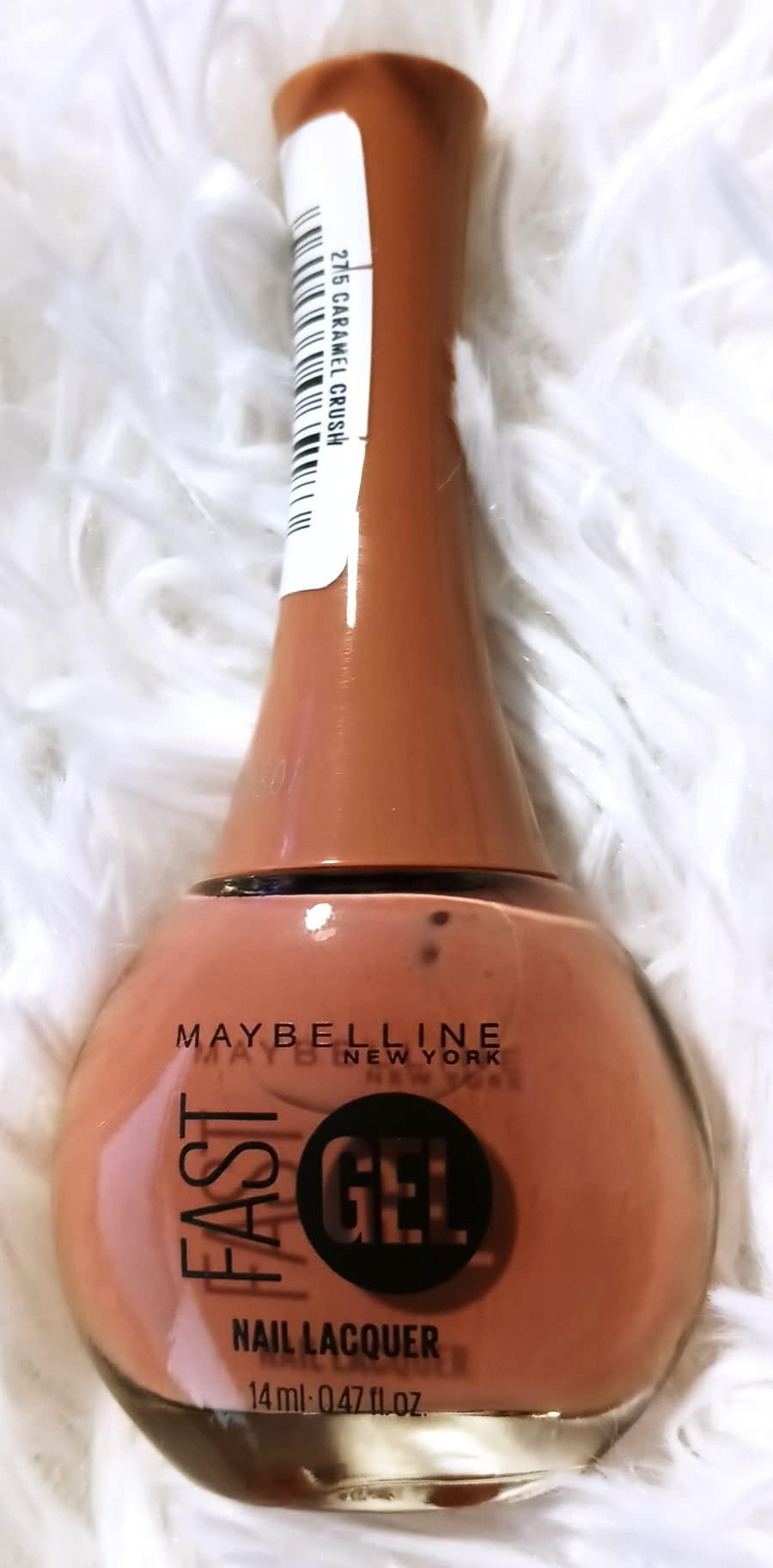 Caramel York Gel Nail Maybelline Fast New Lacquer in Crush