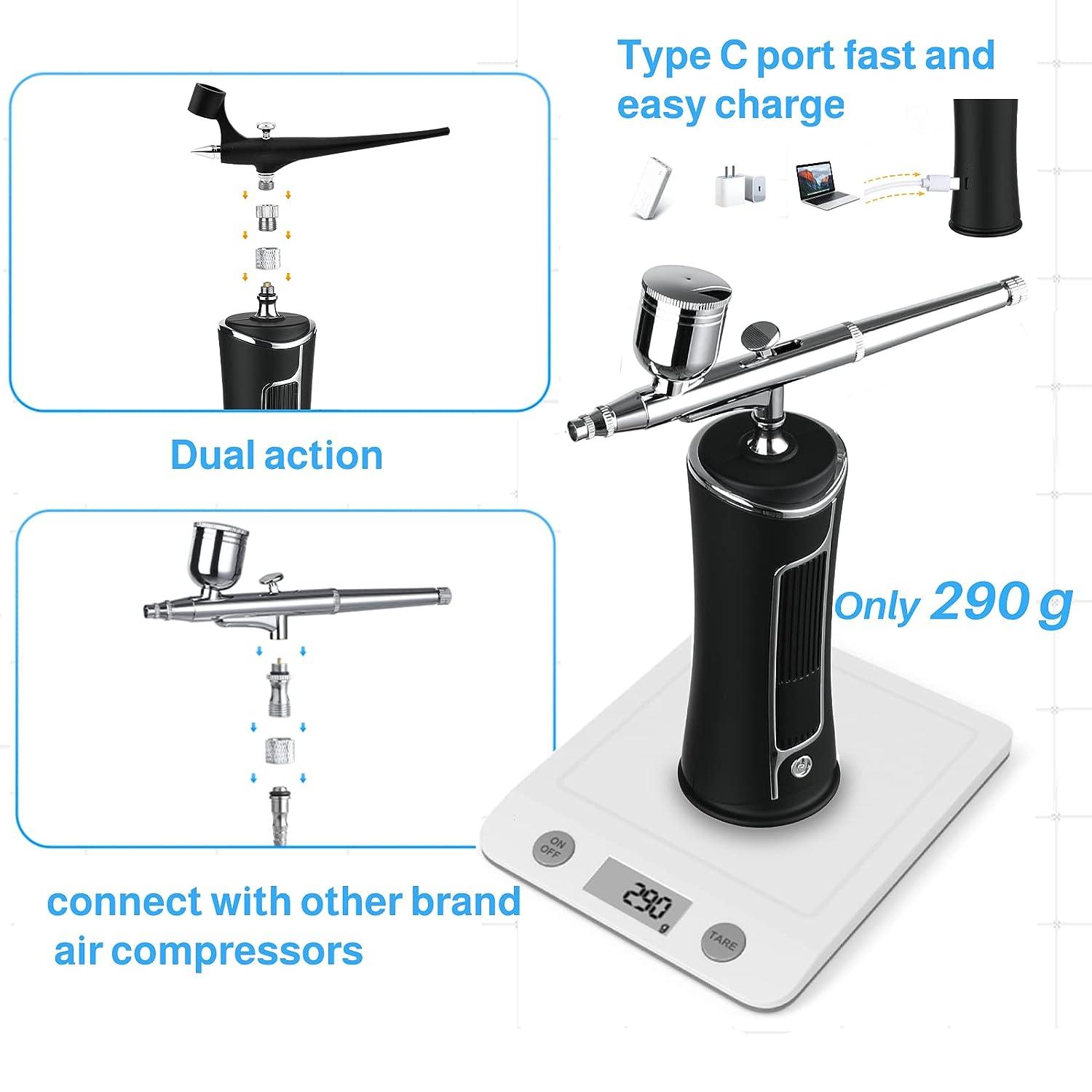 C-01 Portable rechargeable mini electric airbrush air pump set