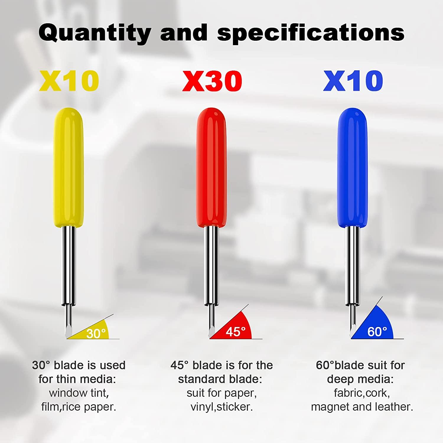 25-Pack Cricut Blades for Explore Air / Air 2 Maker Expression Deep Cut  Durable
