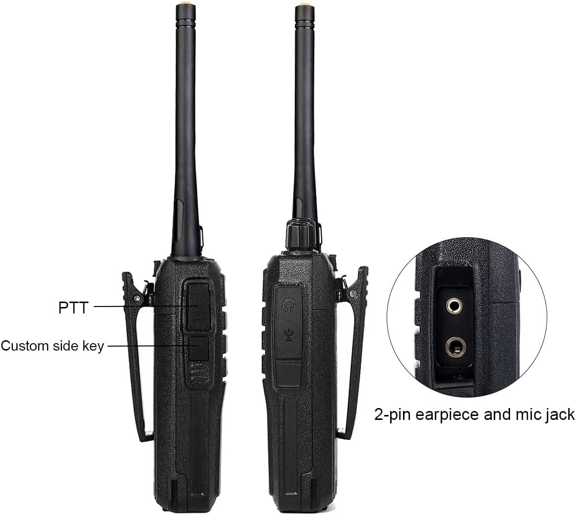 Retevis RT21 Walkie Talkies for Adults(4 Pack),and NR10 AI Noise Cancelling  Two Way Radios with Shoulder Mic(4 Pack),Portable,FRS, Durable, Heavy