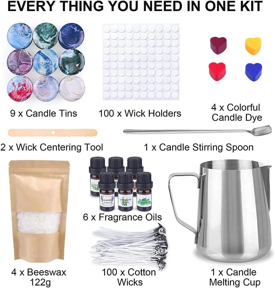 Make Candles Kit, Pouring Pot Wicks Sticker, Set Candles Making Kit