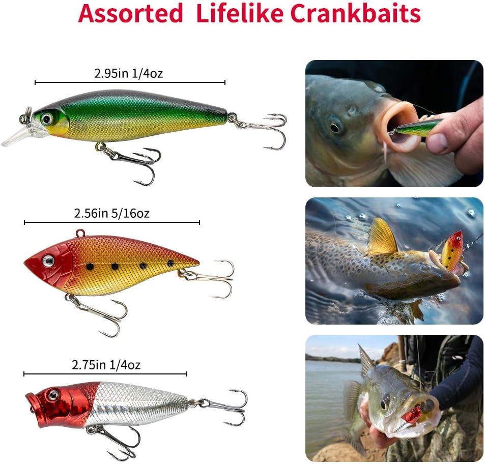 Fishing Lures, 2Pcs Stainless Steel Crankbaits For Bass Fishing