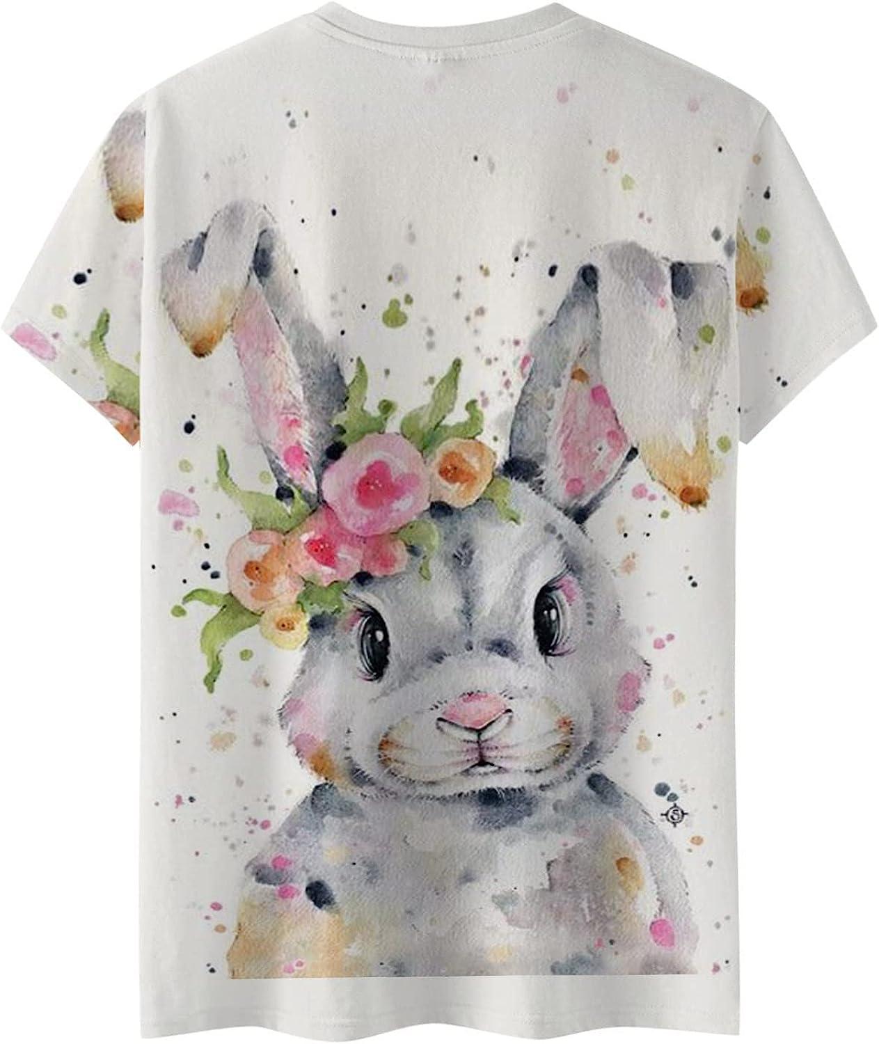 Easter Womens Bunny Rabbit Print Lily Tummy Control Cotton