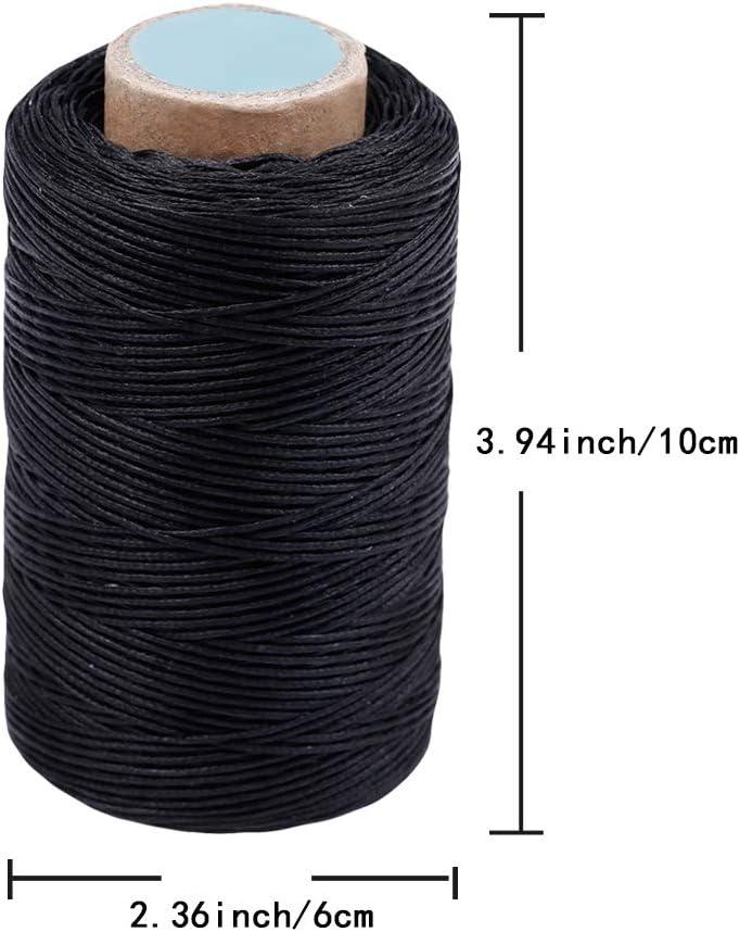 Leather Craft Sewing Stitching Waxed Thread DIY 284YD 150D Polyester String  Cord