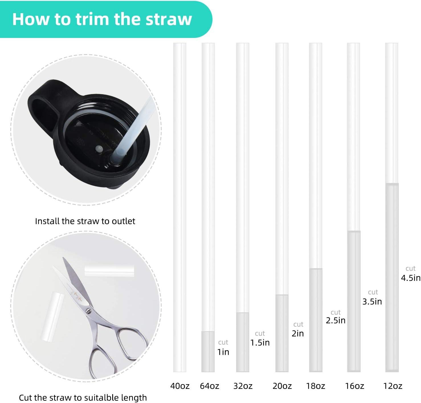 BOTTLAN Straw Lid for Hydro Flask, Simple Modern Water Bottle, Wide Mouth Straw  Lids Compatible with Hydroflask, Chewable Nozzle Designed