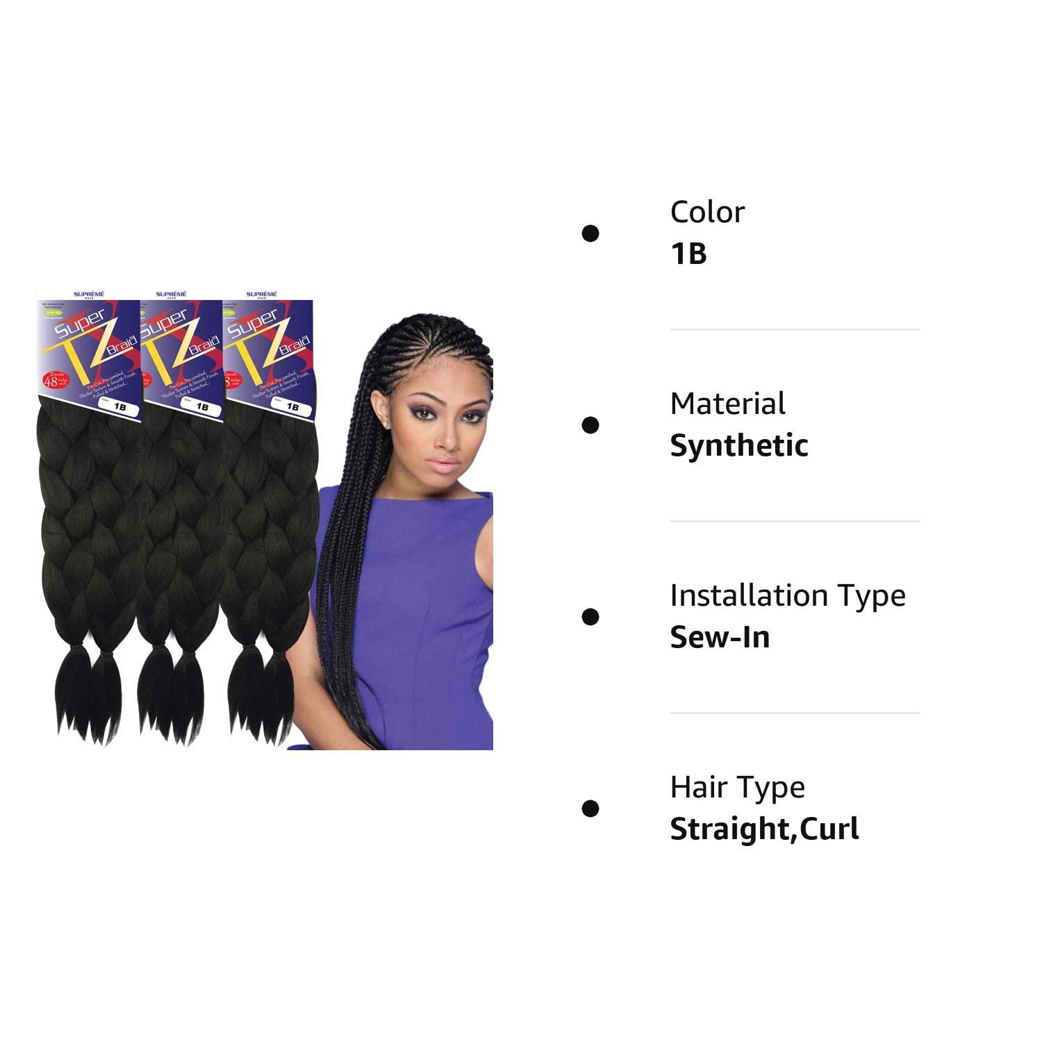 Spectra EZ Braid Pre-Stretched Braiding Hair Value Pack - 3 Bundles