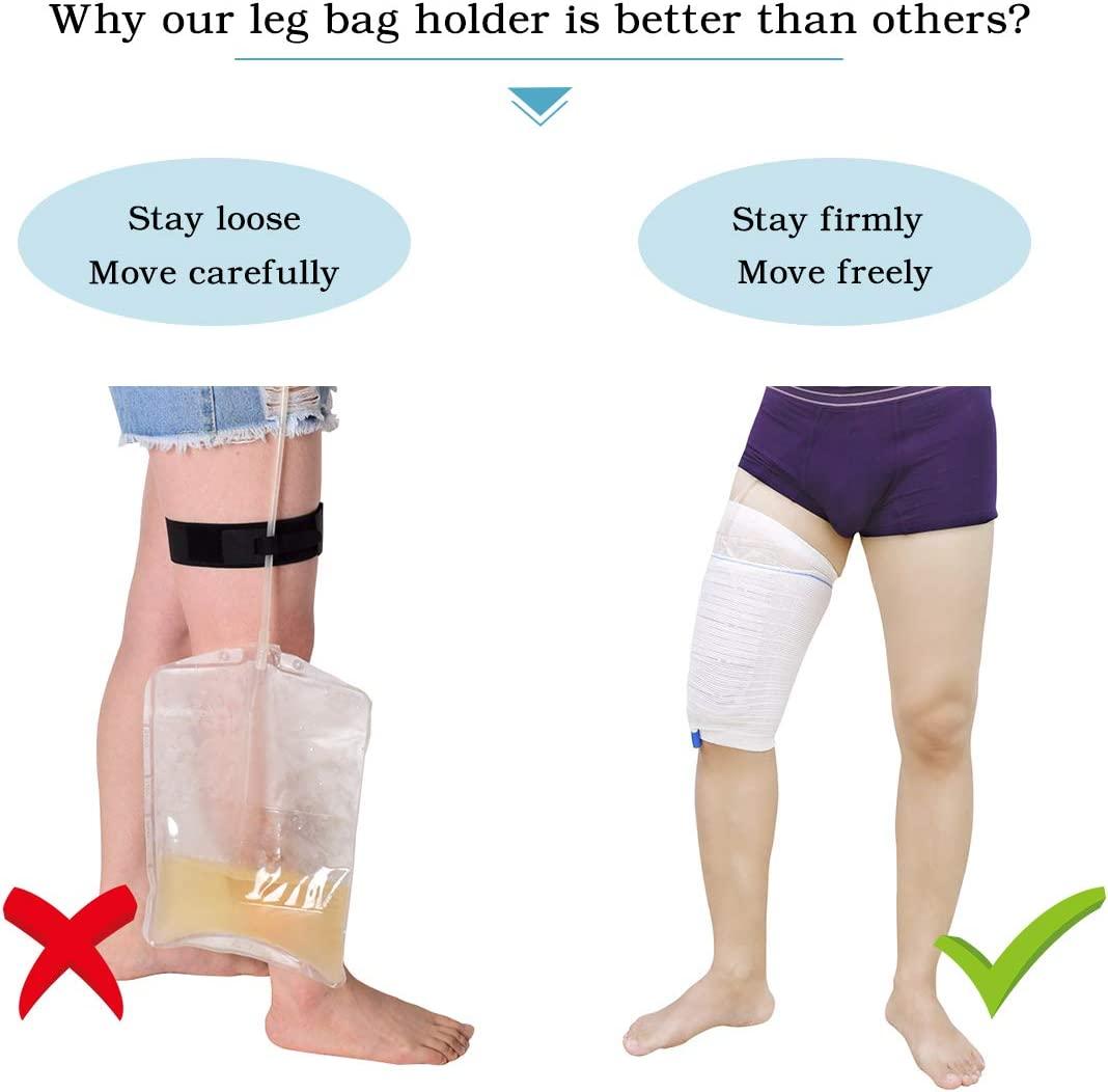 Catheter Leg Bag Holder Urine Bag Leg Sleeve Drainage Bag Covers Urinary  Drainage Bag Washable Urinary Incontinence Supplies for Men,Women (M-1)