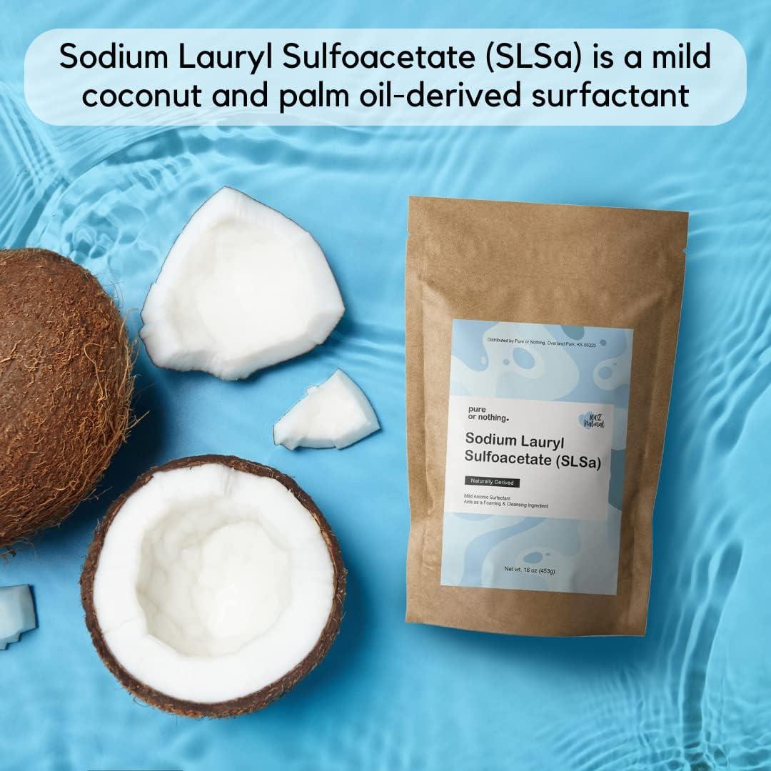  SLSA Powder for Making Bath Bombs - Pure Sodium Lauryl