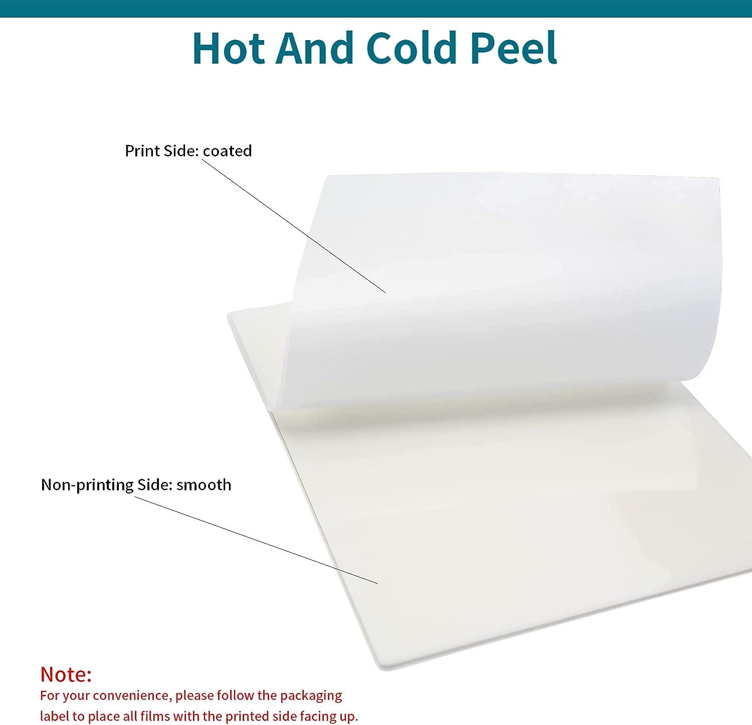 DTF Triple Coated Sheets (Glossy, Cold Peel), DTF Transfer Sheets for DTF  Printers, 100 Sheets