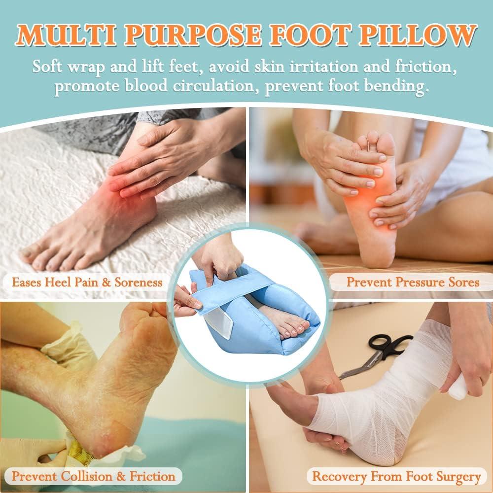 Heel Protectors - Protector Cushions for Bed Sores - One Pair of Pressure  Sore Foot Pads Pillows Suitable for Heels Feet Ankle Elbow: Buy Online at  Best Price in UAE - Amazon.ae