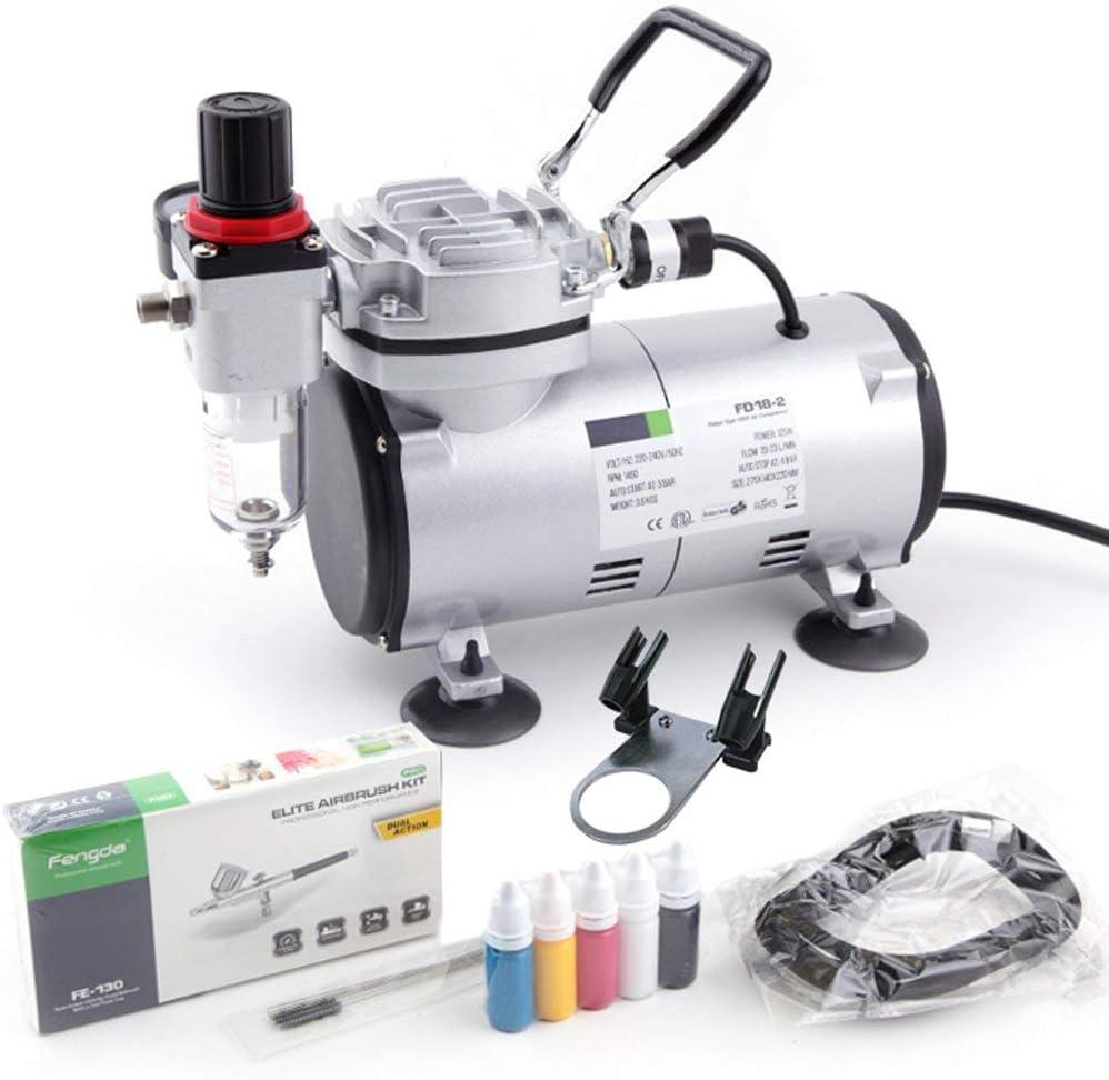  TIMBERTECH Airbrush Compressor AS18-2, Basic Mini Compressor, 4  Bar/Auto Stop for Hobby Paint Body Tattoo Cake Decoration : Arts, Crafts &  Sewing