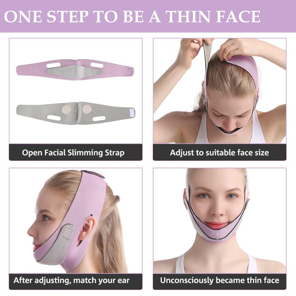Face Lifting Belt Stretchy Face Shaping Line Face Toning Belt Skin