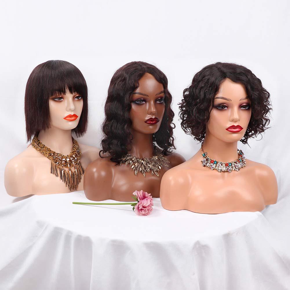Realistic Female Mannequin Display Head with Shoulders for  Wigs/Jewelry/Makeup/Hat/Sunglass - BeDazzle Hair Sista