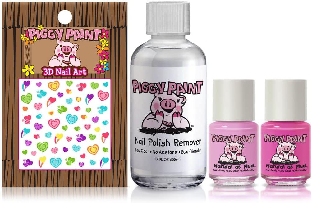 Piggy Paint, 100% Non-Toxic Girls Nail Polish, Safe Cruelty-Free Vegan &  Low Odor Nail Polish for Kids