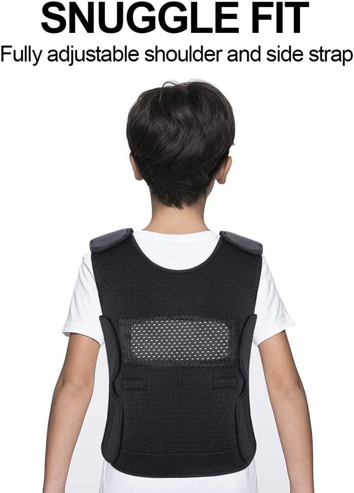 Weighted Vest for Kids | Compression Vest for Kids with Sensory Issues,  Autism, ADHD | Children Pressure Vest Includes 6 Removable Weights | Kids