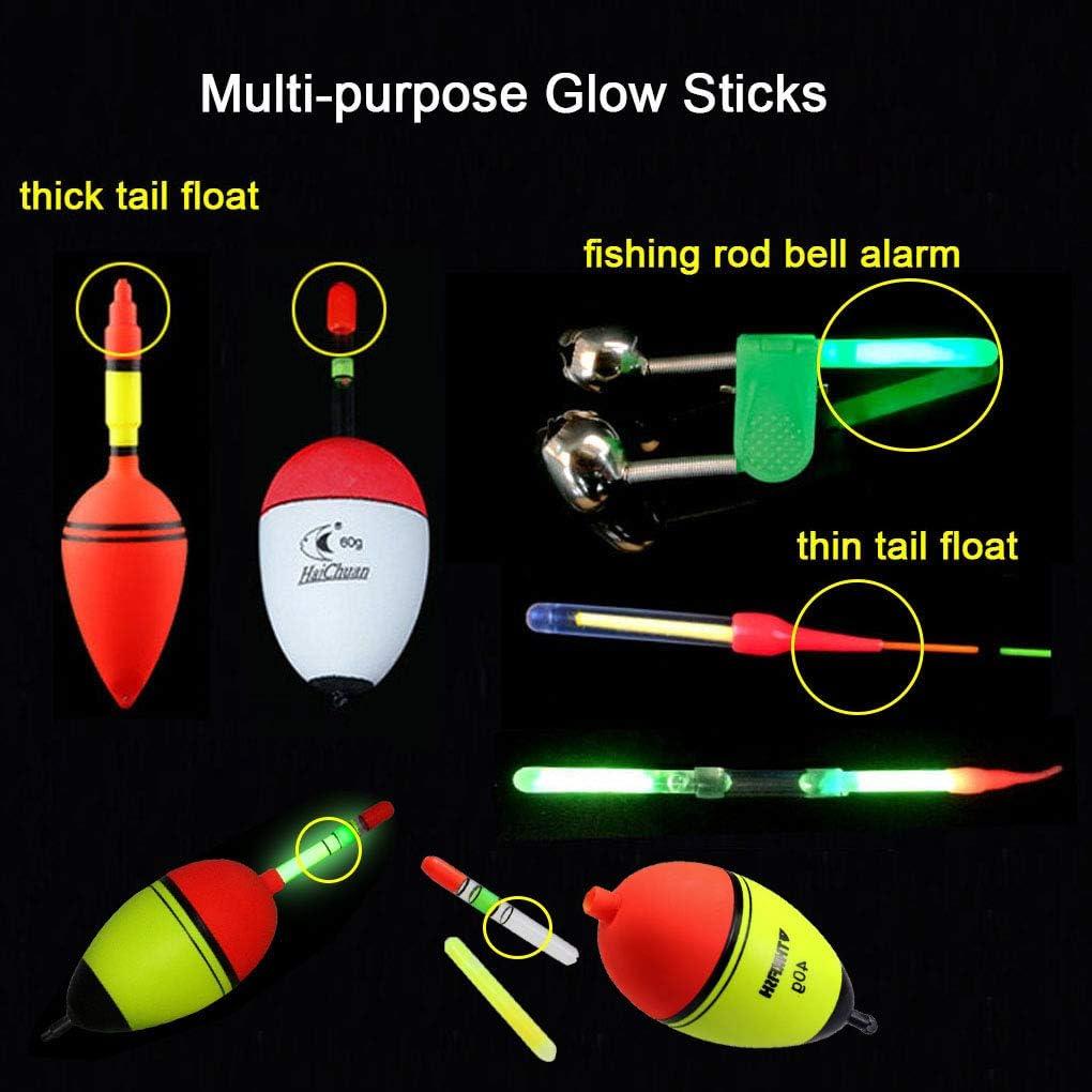 QualyQualy Fishing Glow Sticks for Bobbers, Fishing Bobber Lights