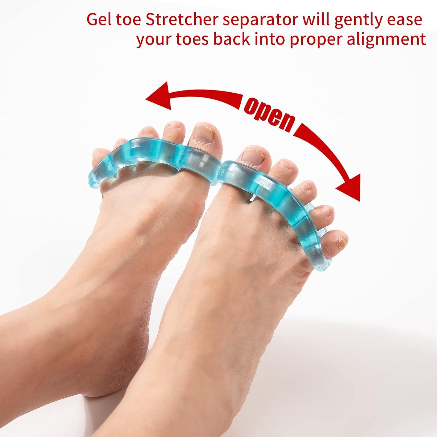 Toe Separators Gel Toe Stretcher Yoga Spacers Toes Stretching