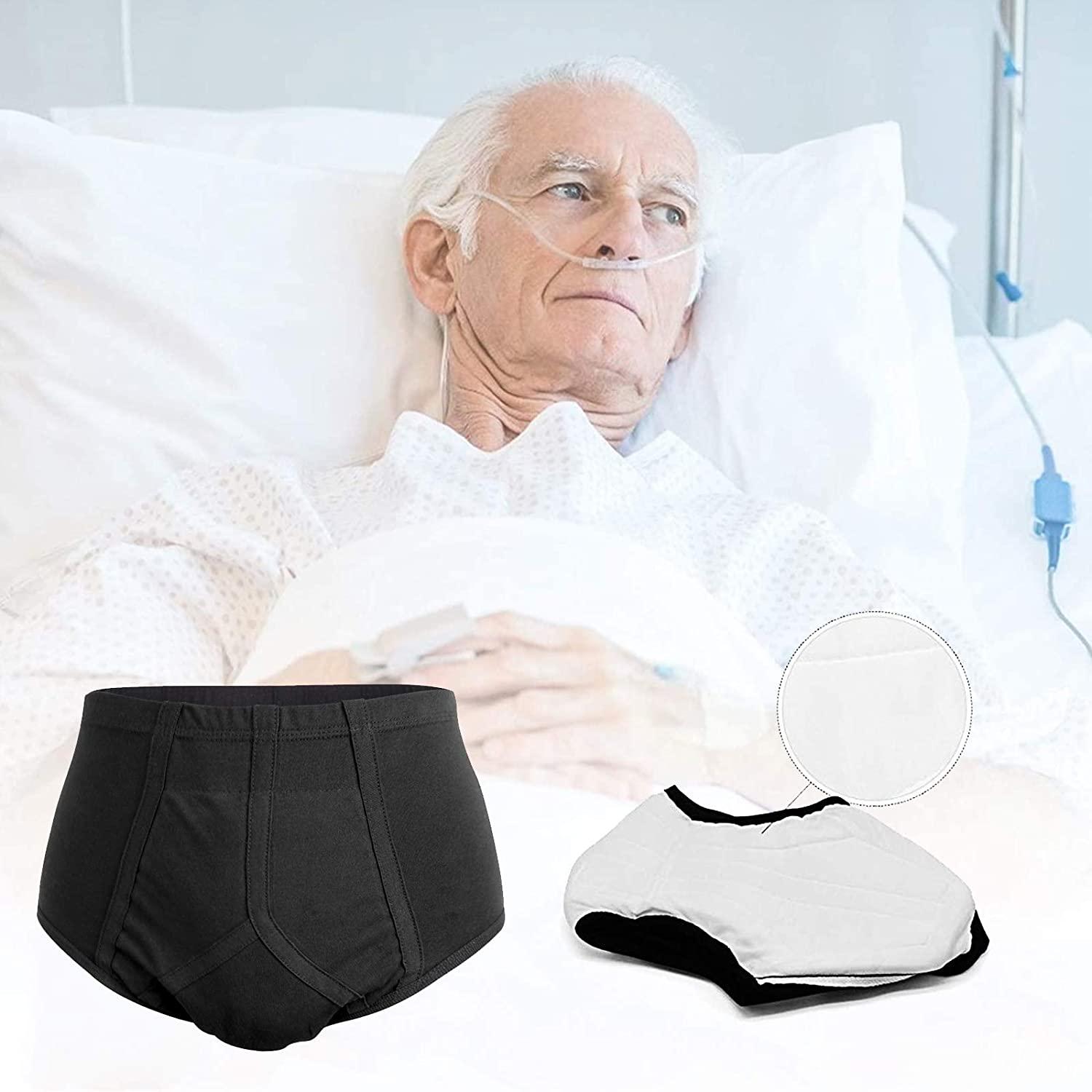Men's Washable Urinary Incontinence Underwear with Velcro, Easy To Put on  And Take Off Paralysis Bedridden Elderly Patient - AliExpress