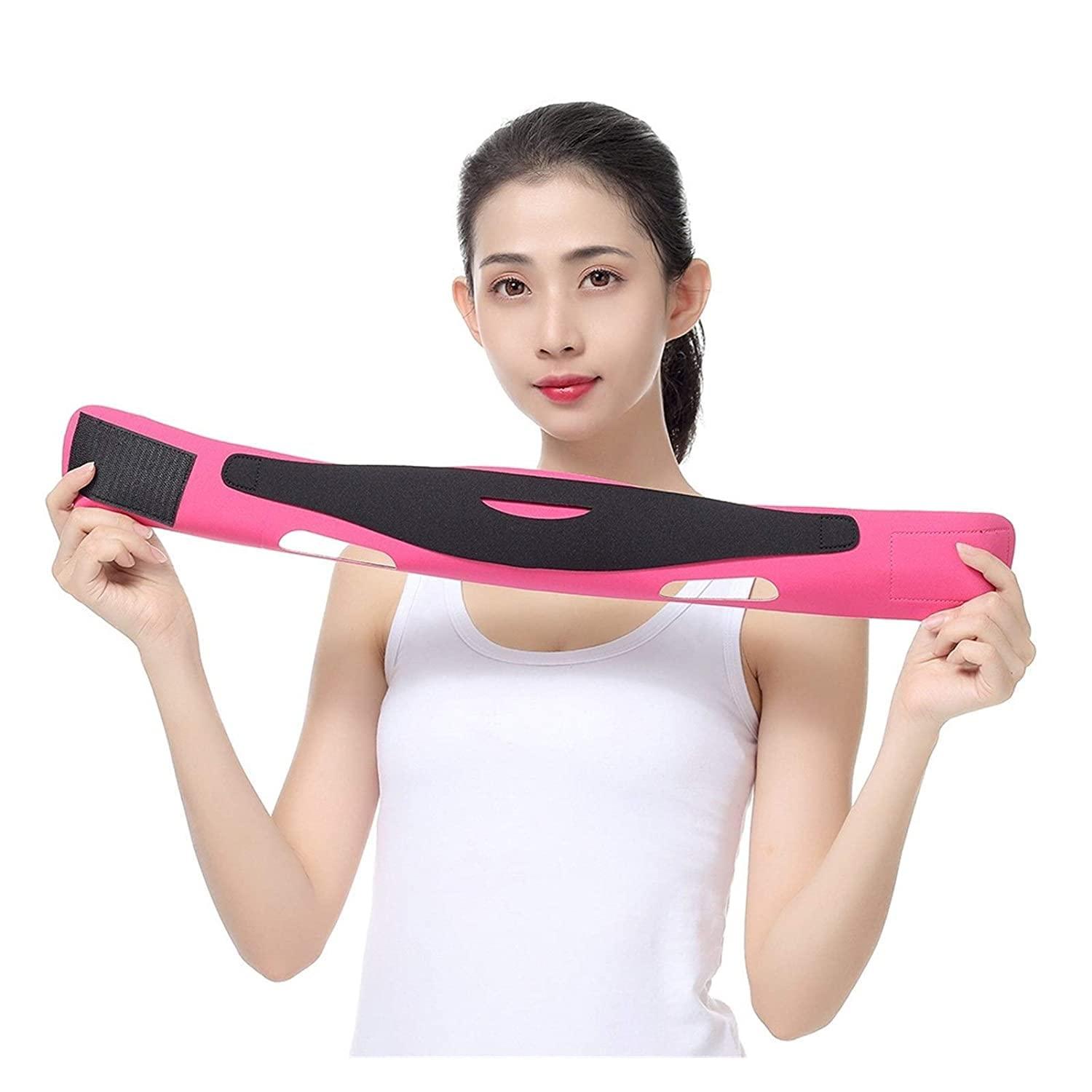 Cute Far Infrared V Line Face Lifting Belt Elastic Facial Slimming