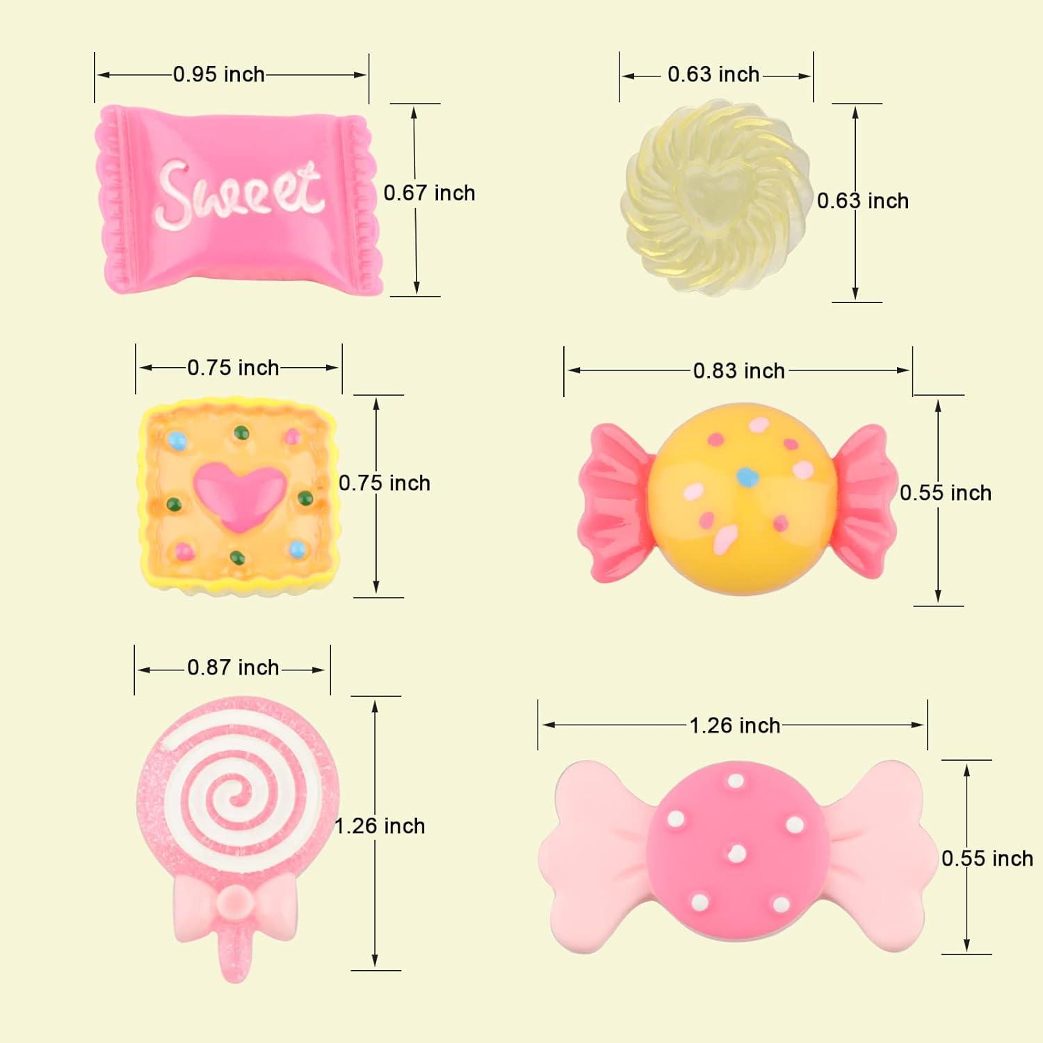 Kawaii Nail Charms, 50 Pcs Slime Charms Bulk, Candy India