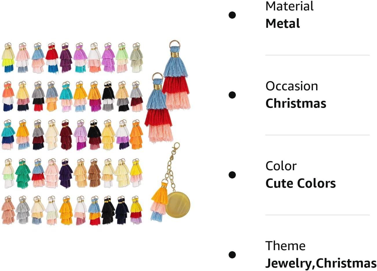 Mini Tassel Multi-Color Tiny Handmade Craft Tassels Soft Keychain