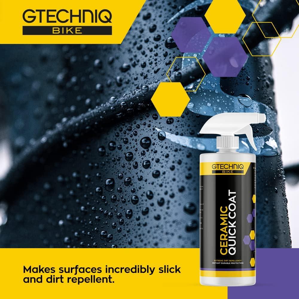 Gtechniq Bike Ceramic Quick Coat - Invisible Bicycle Paint Protection and  Dirt Repellency - 500ml Spray - 6 Months Protection