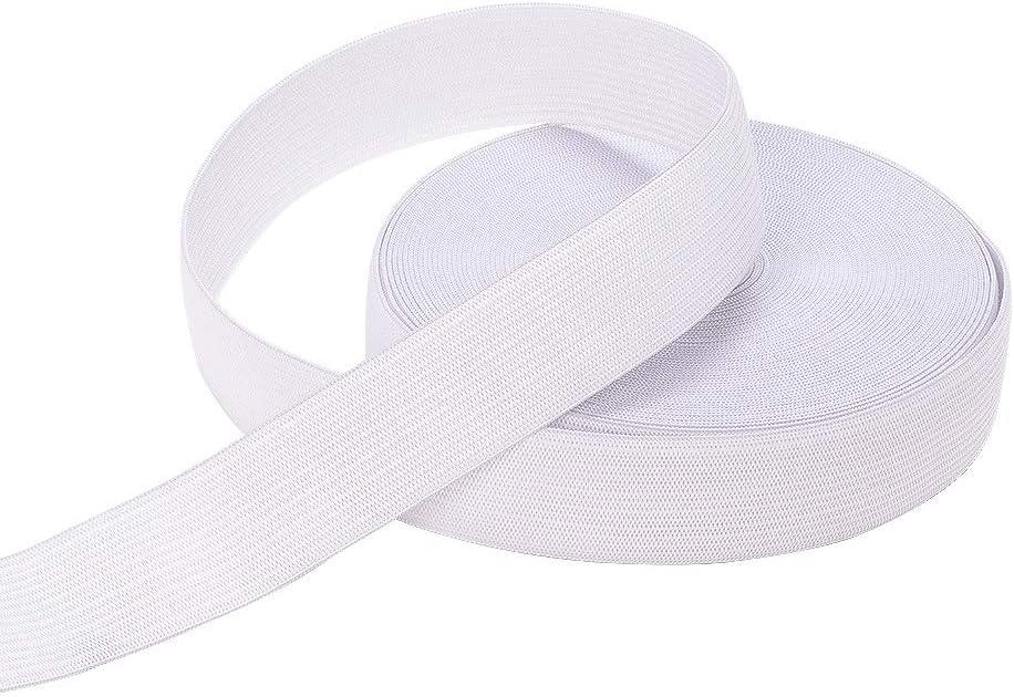 10 yards 1 INCH ELASTIC KNITTING WHITE ,usa seller