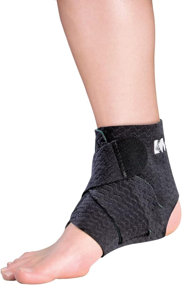 Mueller Green Adjustable Ankle Support, Black, One Size Fits Most, Left or  Right 