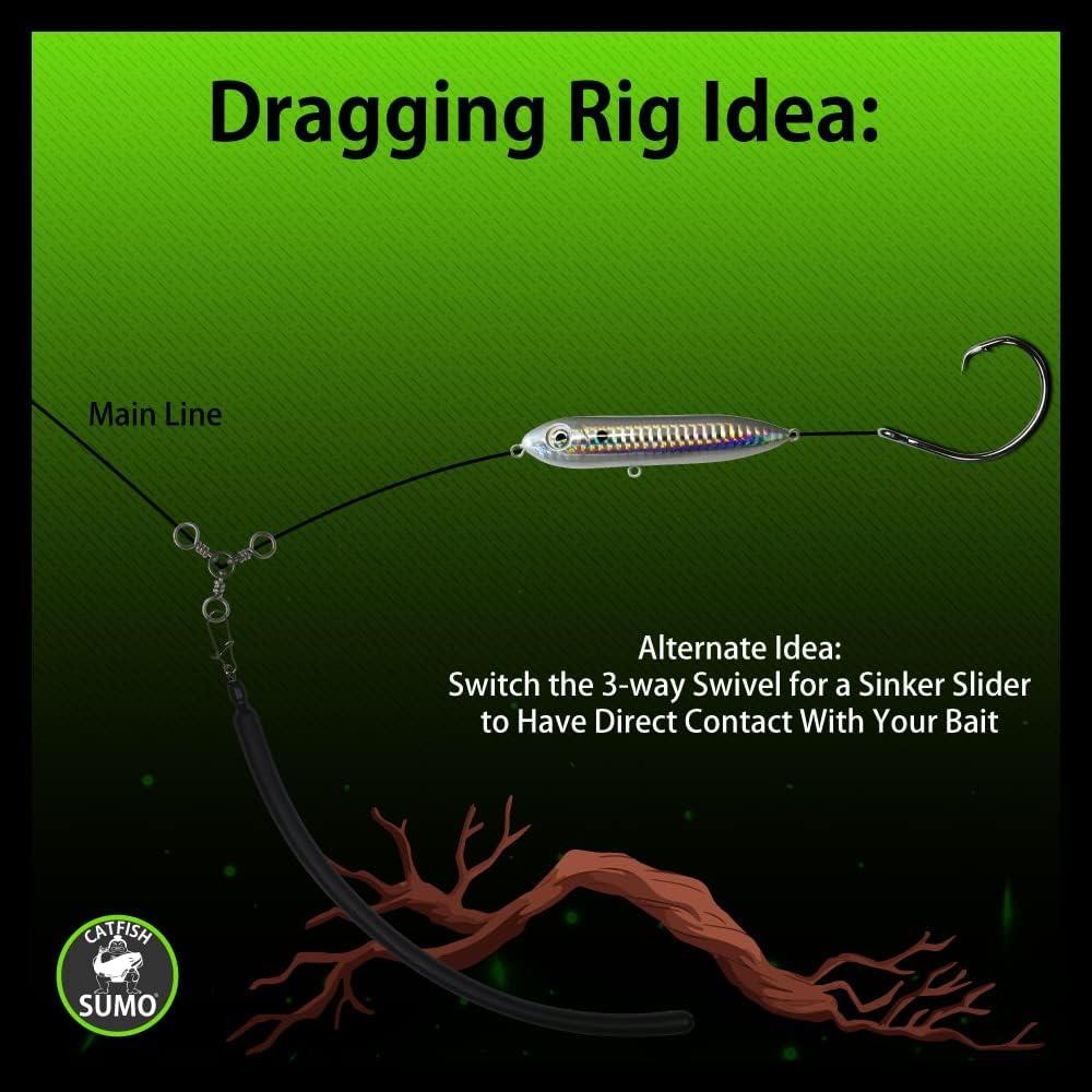 5 Snag Free 8 OZ Sinker Weights Fishing Tackle Pencil Bottom Bouncer T